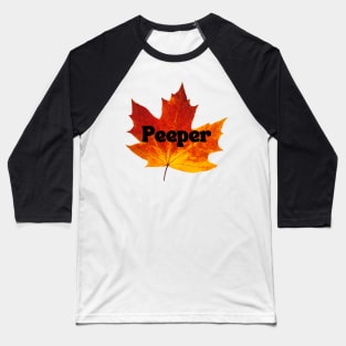 Maple Leaf Peeper Baseball T-Shirt